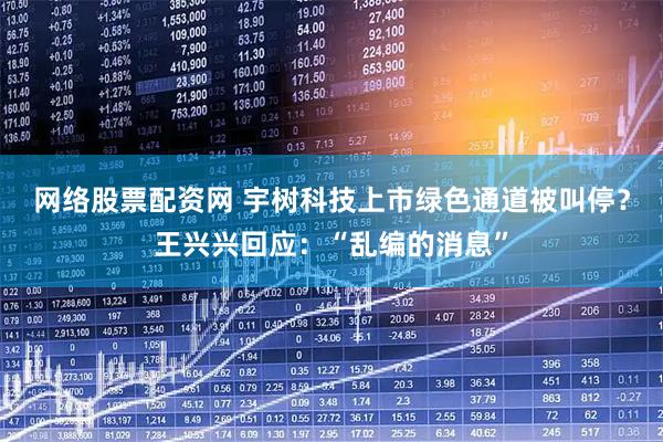 网络股票配资网 宇树科技上市绿色通道被叫停？王兴兴回应：“乱编的消息”